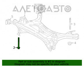 Болт крепления заднего подрамника 4 шт Toyota Prius 50 16-