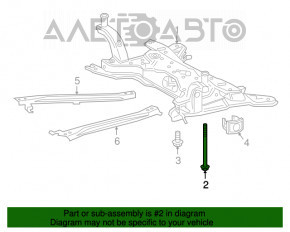 Șuruburi de fixare a suportului de subramă față, set de 4 bucăți, Toyota Prius 50 16-