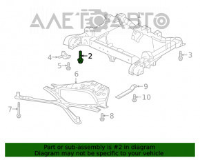 Болт крепления заднего подрамника 6шт Honda Clarity 18-21 usa 85мм