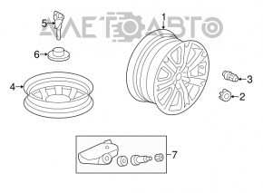 Гайка колесная d19 M14x1.5 Acura MDX 07-13