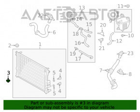 Suport radiator stânga jos Lexus GS300 GS350 GS430 GS450h 06-11