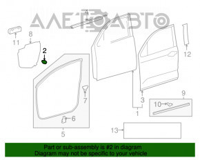 Bara de capota Toyota Highlander 14-19 mica