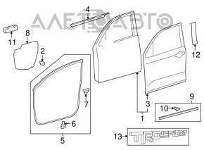 Bara de capota Toyota Highlander 14-19 mica