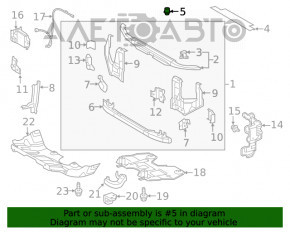 Bara de capota stanga secundara Toyota Avalon 13-18