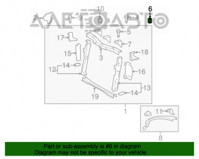 Bara protectoare capota dreapta Lexus CT200h 11-17