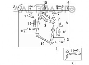 Bara protectoare capota dreapta Lexus CT200h 11-17