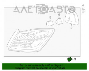 Suportul pentru farul exterior dreapta Honda Clarity 18-19 SUA, nou, original