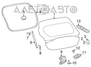 Blocare portbagaj stânga Infiniti QX30 17- OEM nou original