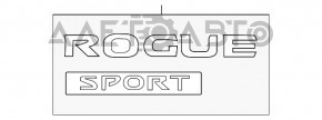 Emblema portbagajului Rogue Sport pentru Nissan Rogue Sport 17-19