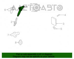 Bobina de aprindere Lexus ES300 ES330 nouă OEM originală