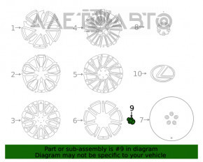 Piuliță roată d21 M12x1.5 Lexus IS250 nou OEM original