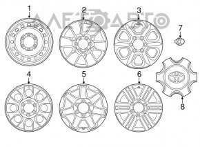 Гайка колесная d21 M12x1.5 Toyota Camry v30 02-06 тип 3