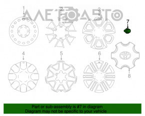 Piuliță roată d21 M12x1.5 Toyota Highlander 01-07 tip 2 nou OEM original