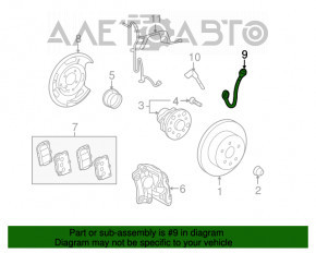 Furtun de frână spate dreapta pentru Lexus GS300 GS350 GS430 GS450h 06-11