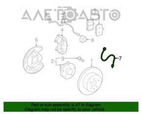 Furtun de frână față dreapta pentru Lexus GS350 GS430 GS450h 06-11