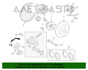 Furtun de frână spate stânga Toyota Prius V 12-17