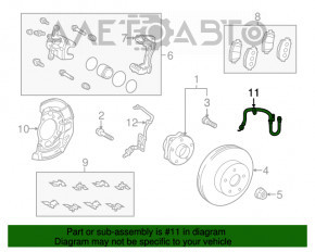 Furtun de frână față dreapta Toyota Prius V 12-17