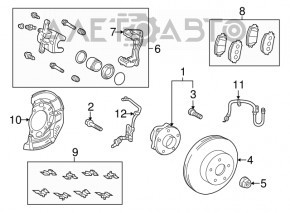 Furtun de frână față dreapta Toyota Prius V 12-17