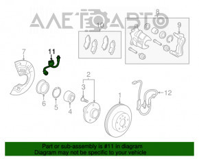 Furtun de frână față dreapta pentru Lexus ES300h ES350 13-18.