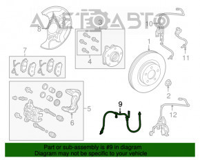 Furtun de frână frontal dreapta pentru Lexus NX200t NX300 NX300h 15-21