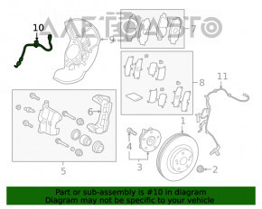 Furtun de frână față dreapta Toyota Prius 50 16-