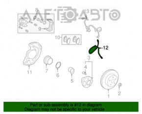 Furtun de frână față stânga pentru Lexus RX350 RX450 10-15