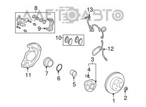 Furtun de frână față stânga pentru Lexus RX350 RX450 10-15