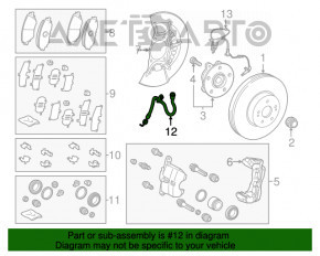 Furtun de frână față dreapta Toyota Camry v70 18-