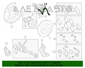 Furtun de frână spate dreapta Toyota Camry v70 18-