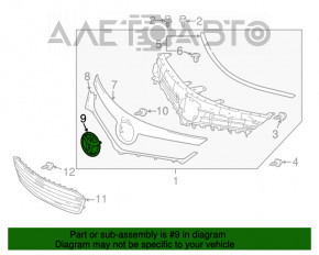 Grila radiatorului emblema Toyota Avalon 13-15 3.5 nou OEM original