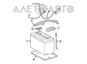 Baterie plus pentru Lexus RX350 10-15, nouă, originală OEM.