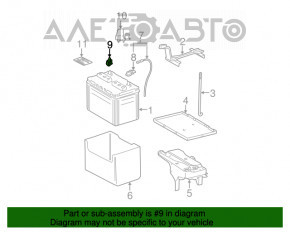 Clemă baterie plus Lexus RX400h 06-09