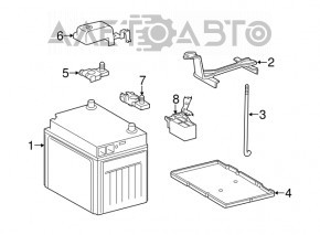 Terminalul bateriei plus Lexus LS460 LS600h 07-12