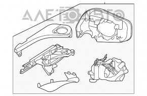 Зеркало боковое левое Subaru Outback 20-