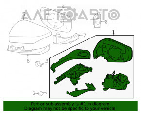 Oglindă laterală stângă Subaru Outback 20-