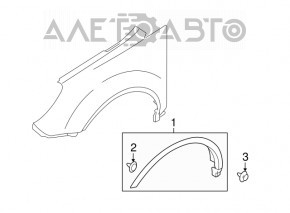 Capota aripa dreapta fata Subaru B9 Tribeca are zgarieturi, suporturile sunt rupte.