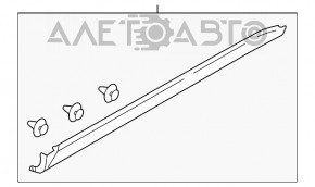 Порог левый Subaru b9 Tribeca 06-07 новый OEM оригинал