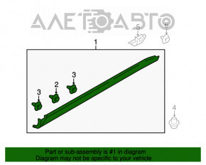 Bara stângă Subaru B9 Tribeca 06-07, structură pentru iluminare, zgârieturi, lovituri în partea de jos, găuri perforate