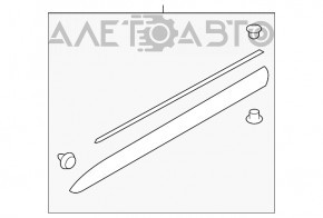 Decorație inferioară ușă față dreapta Subaru Outback 20 - nou original OEM