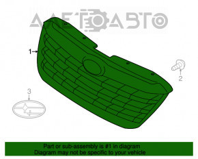 Grila radiatorului Subaru B10 Tribeca