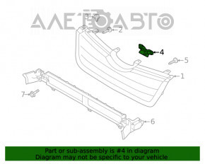 Placă de protecție a camerei grilei inferioare a radiatorului Subaru Forester 19- SK, nou, original OEM