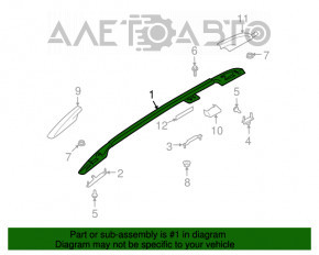 Balustradele longitudinale Subaru B10 Tribeca