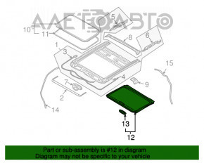 Perdeaua portbagajului Infiniti FX35 FX45 03-08 gri, pentru curățare chimică.