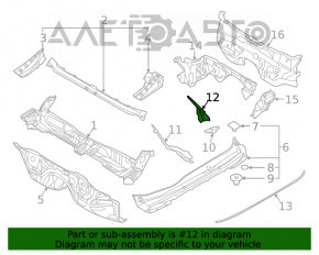 Уплотнитель решетки дворников левый Subaru Outback 20-