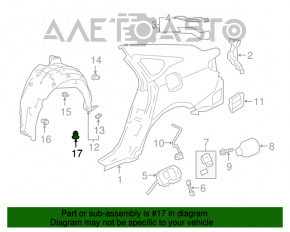 Clipsa bara fata Honda Clarity 18-21 SUA noua OEM originala