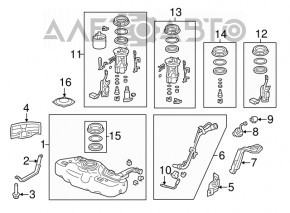 Крышка заливной горловины бензобака Acura MDX 14-20