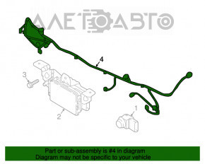 Montajul bumperului frontal Kia Niro 17-19 HEV, PHEV cu senzori de parcare.