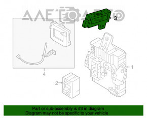 Box Assembly-Icm RelayHyundai Sonata 16-17 hybrid