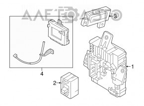 Box Assembly-Icm RelayHyundai Sonata 16-17 hybrid