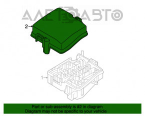 Capacul cutiei de sigurante sub capota Hyundai Santa FE Sport 17-18